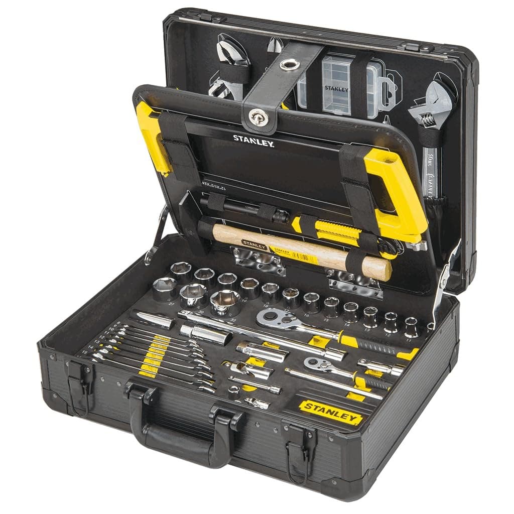 STANLEY 142 Piece Mixed Tool Set Maintenance Case - Multicoloured - Image 1