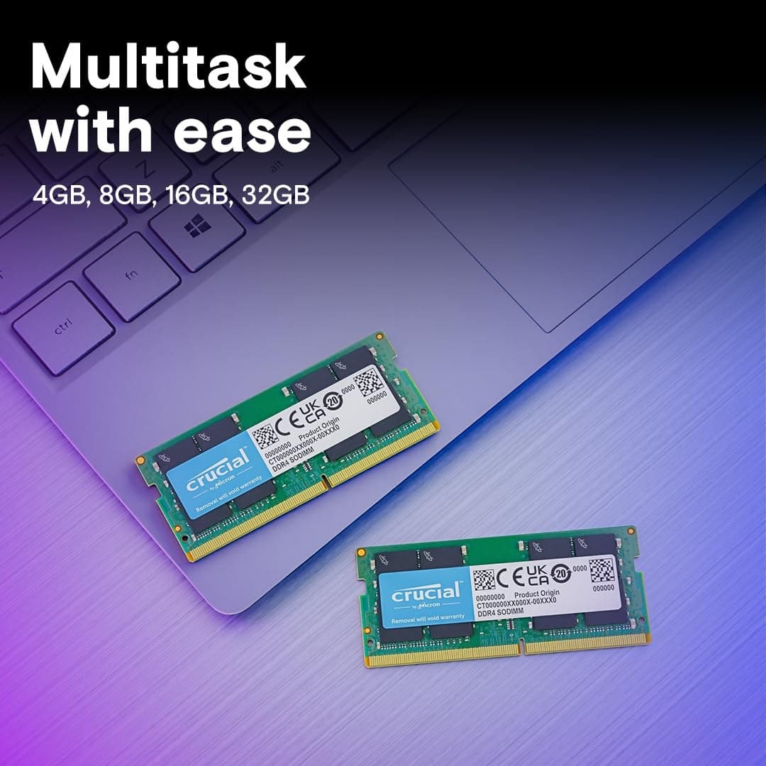 Crucial DDR4 RAM 16GB Kit (2x8GB) 2400MHz SODIMM CL17 - Green - Image 4