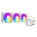 Antec Skeleton 360 ARGB White Liquid CPU Cooler, 360mm Radiator, High-Performance Pump, 3 x 120mm PWM ARGB Fans, Copper Base, Intel LGA 115X/1200/1700/20XX, AMD AM4/AM5, White - Image 3