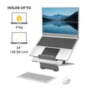 Fellowes Laptop Stand for Desk - Breyta Adjustable Laptop Riser for Home and Office - Portable Laptop Stand with 12 Height Adjustments - Max Laptop Size 14", Max Weight 4KG - White thumbnail 3