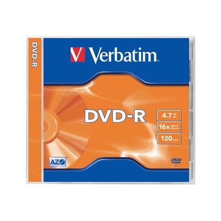 Verbatim - 5 x DVD-R - 4.7 GB 16x - matte silver - jewel case
