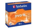 Verbatim - 5 x DVD-R - 4.7 GB 16x - matte silver - jewel case thumbnail 3