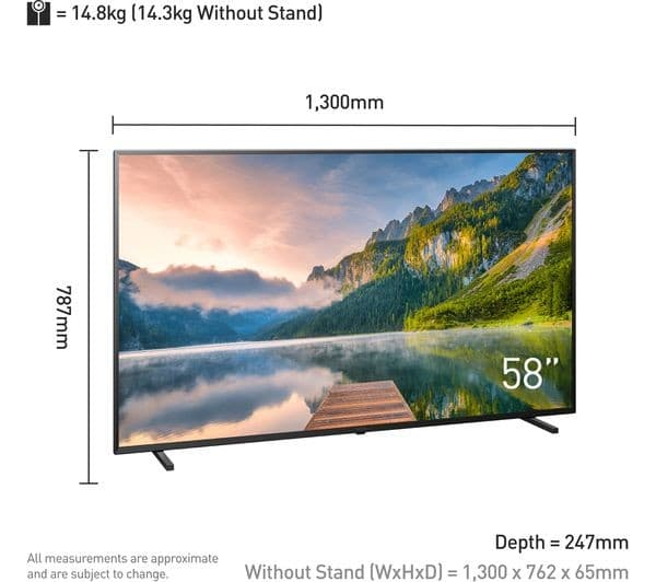 PANASONIC TX-58JX800B 58" Smart 4K Ultra HD HDR LED TV with Google Assistant - Image 6