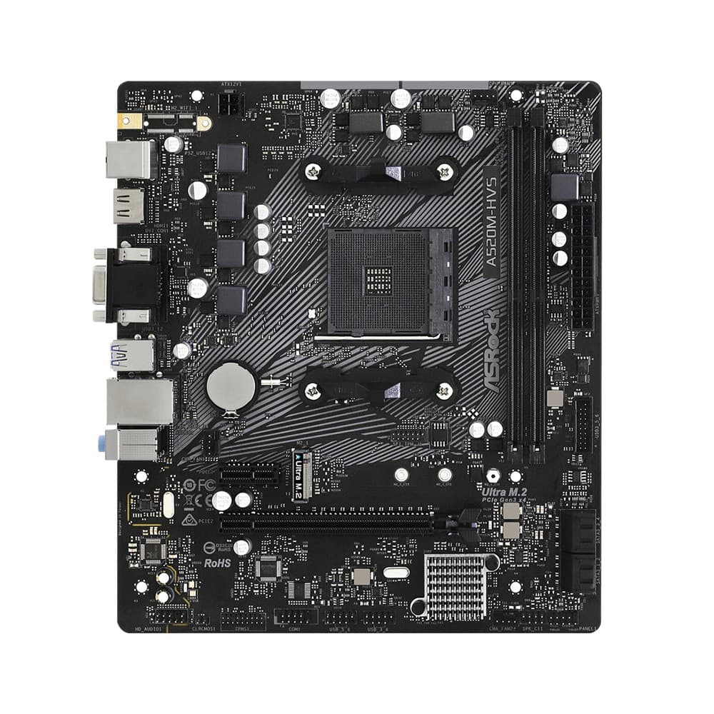 Asrock A 520M-HVS DDR4 micro ATX AM4 Motherboard - Image 2