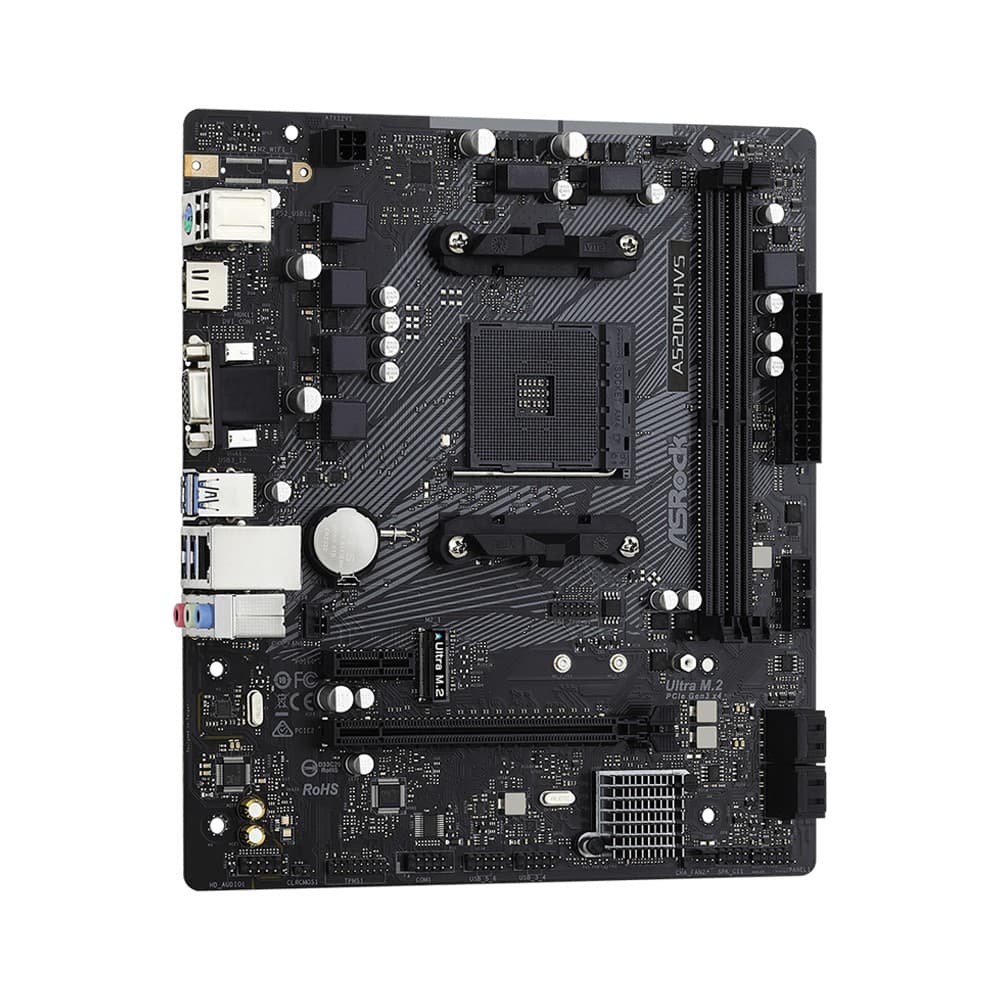 Asrock A 520M-HVS DDR4 micro ATX AM4 Motherboard - Image 4