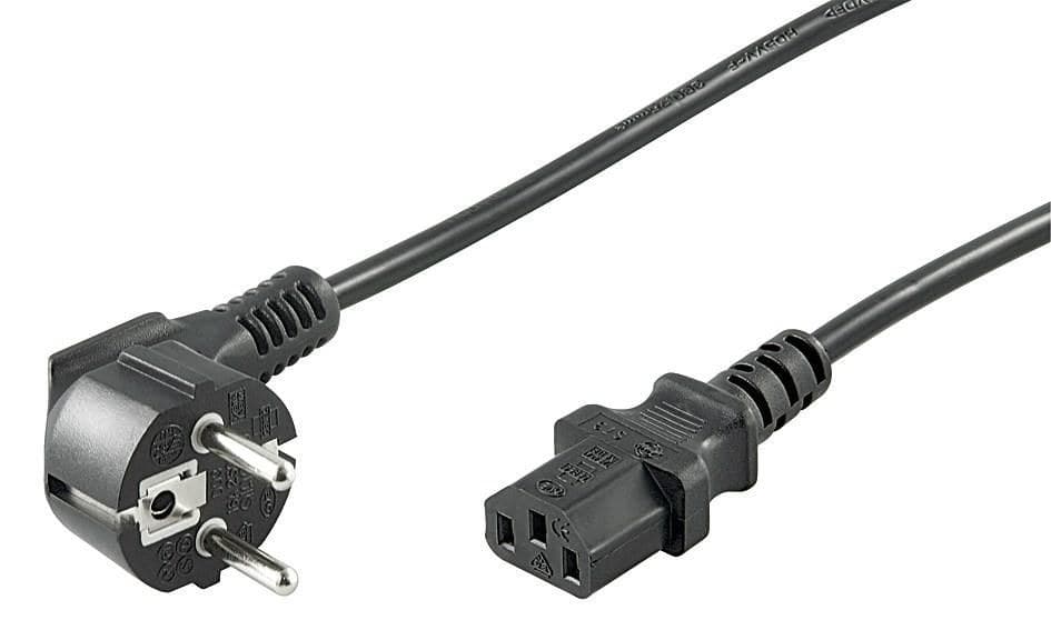 Power Cord 1m Black IEC320 - Image 1
