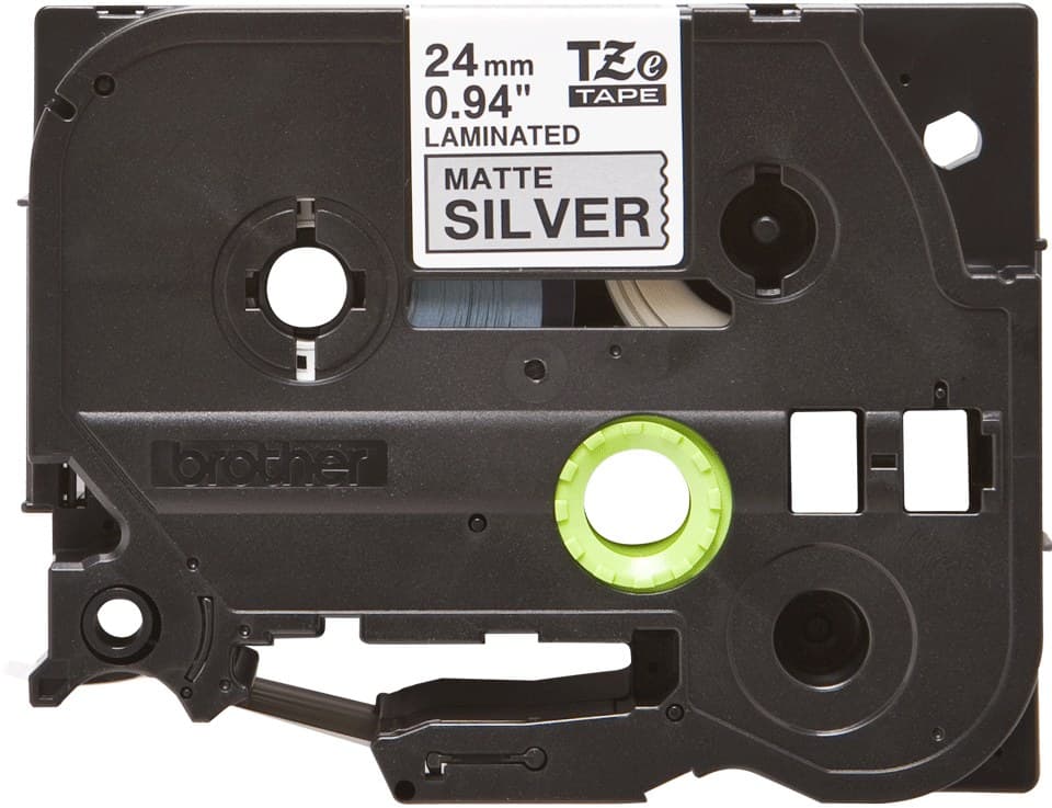 Brother TZE-M951 label-making tape Black on silver - Image 2
