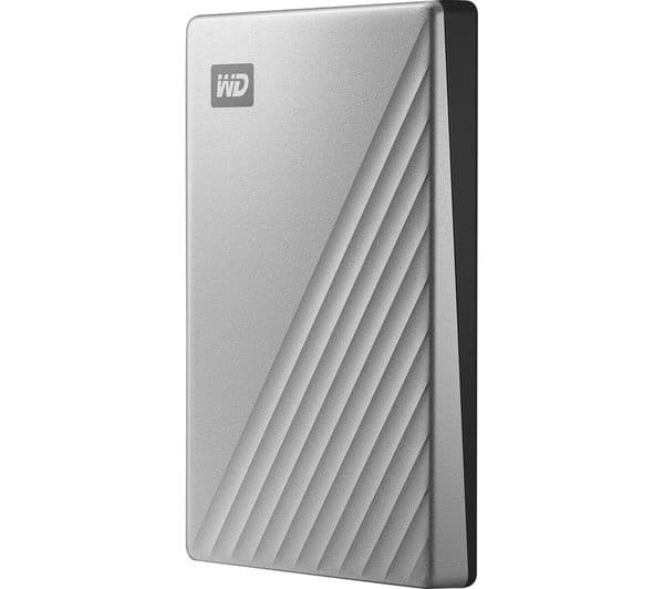 WD My Passport Ultra Portable Hard Drive - 2 TB, Silver - Image 1