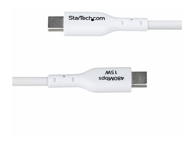 StarTech USB2AC2MNCWHE USB-A to USB-C Charging Cable 2m USB 2.0 White - Image 5
