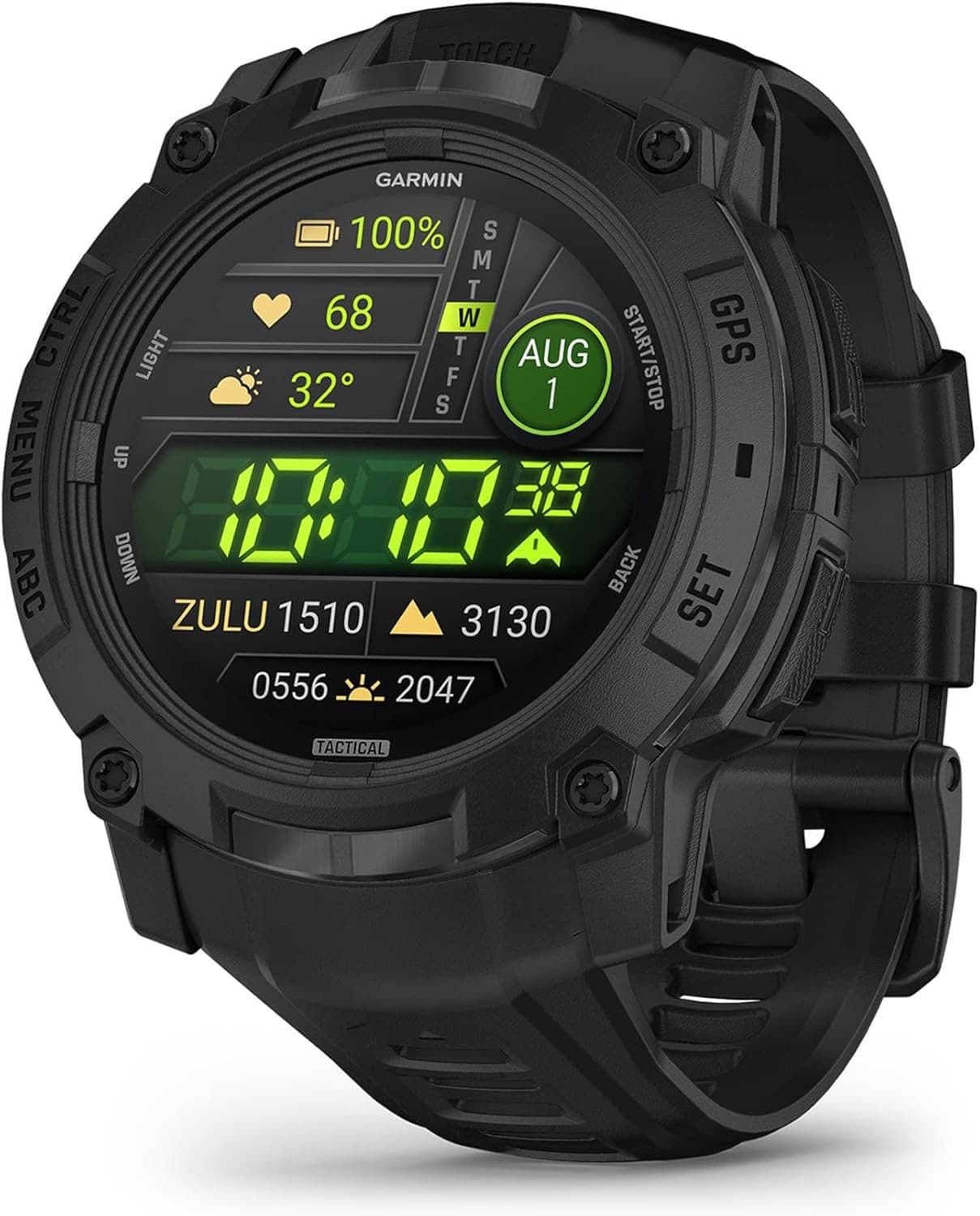 Garmin Instinct 3 Tactical Edition AMOLED Smartwatch 50mm Black