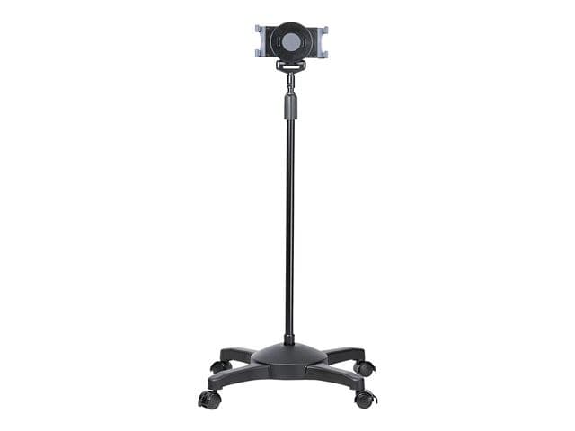 StarTech.com Mobile Tablet Stand w/ Lockable Wheels, Height Adjustable Cart, Universal Rolling Floor Stand for Tablets from 7-11in, Portable Tablet Stand w/ Detachable Tablet Holder, TAA - Ergonomic Tablet Stand cart - for tablet - Image 1