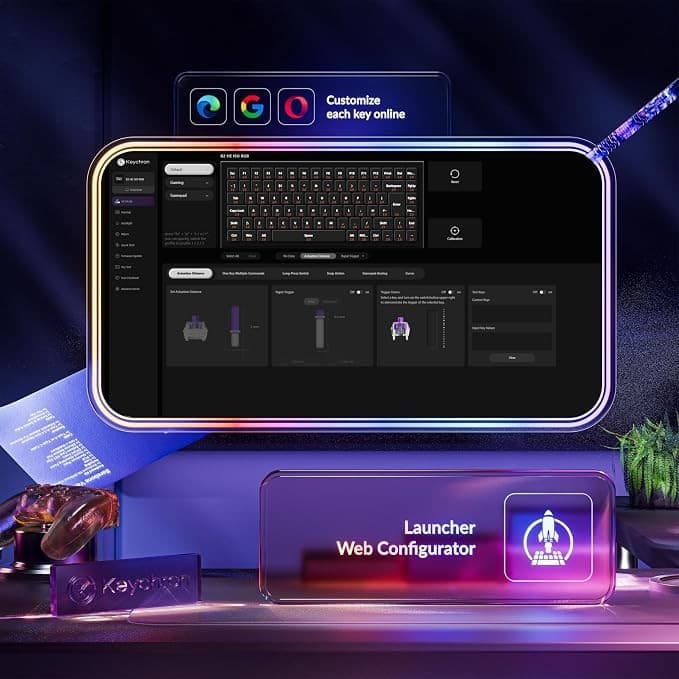 Keychron K2 HE Wireless Mechanical Keyboard Black - Image 4