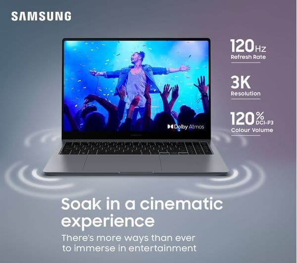 Samsung Galaxy Book4 Pro 14 Inch Laptop Intel Core Ultra 7 155H 16GB 512GB - Grey - Image 5