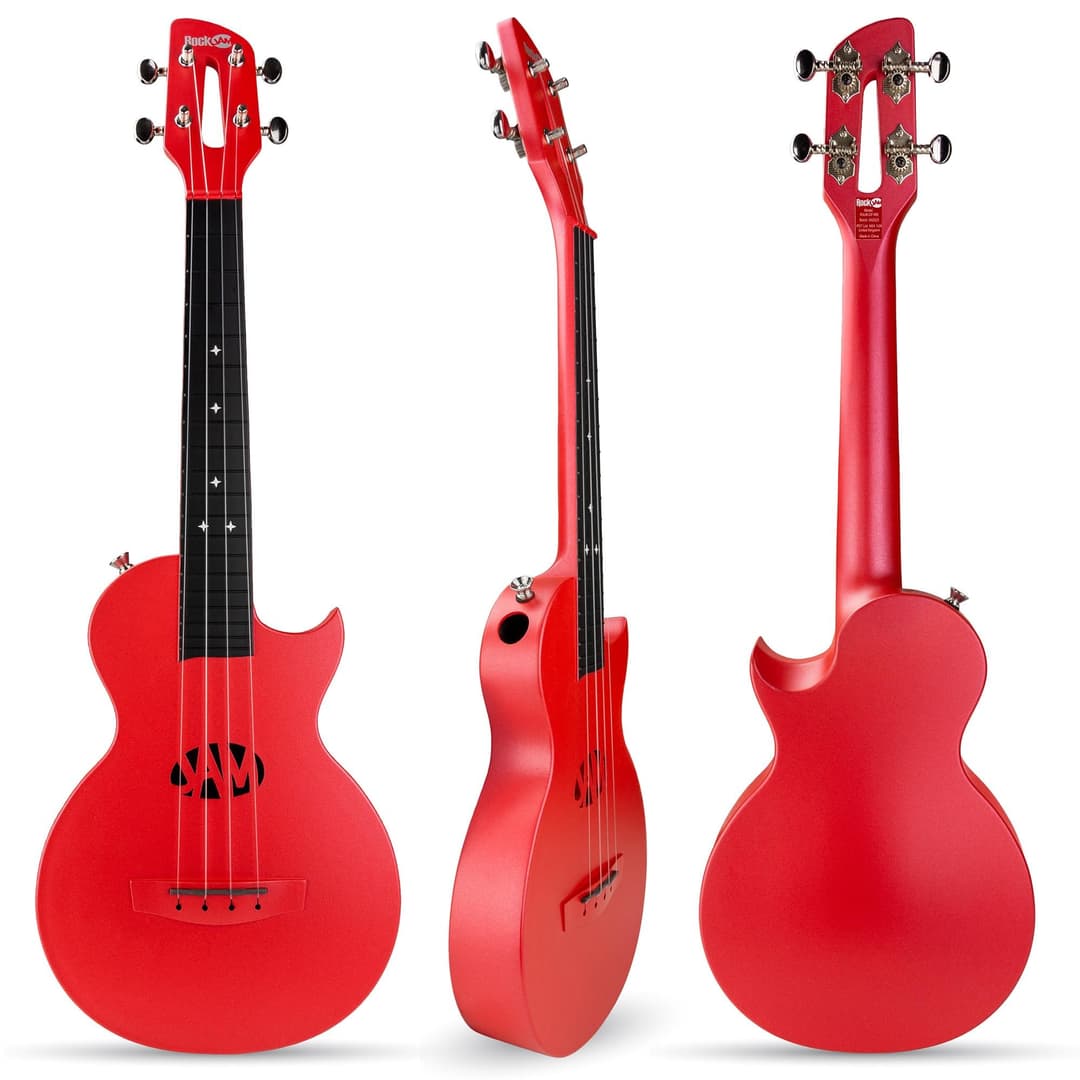 RockJam RJUK-CF-RD Concert Ukulele - Red - Image 2
