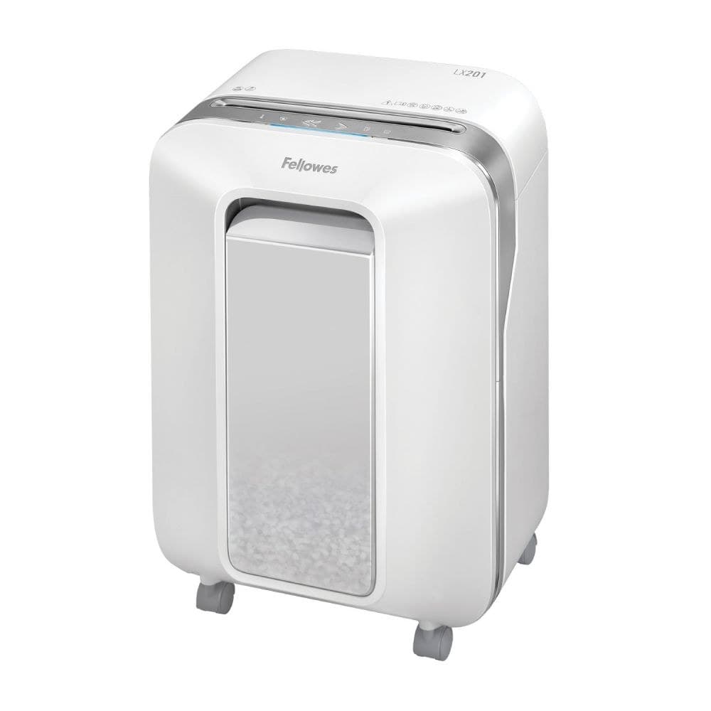 Fellowes Powershred LX201 Micro-Cut Shredder White - Image 1