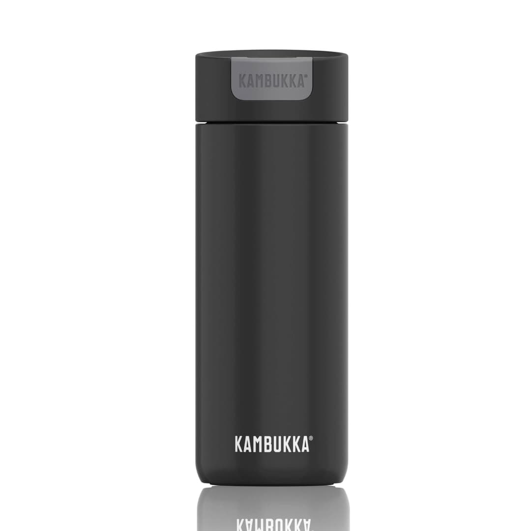 Kambukka Olympus 300ml / 10oz Stainless Steel Travel Mug - Matte Black - Image 1