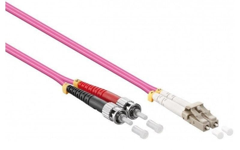 Fiber patch cable LC-ST OM4 - Image 1