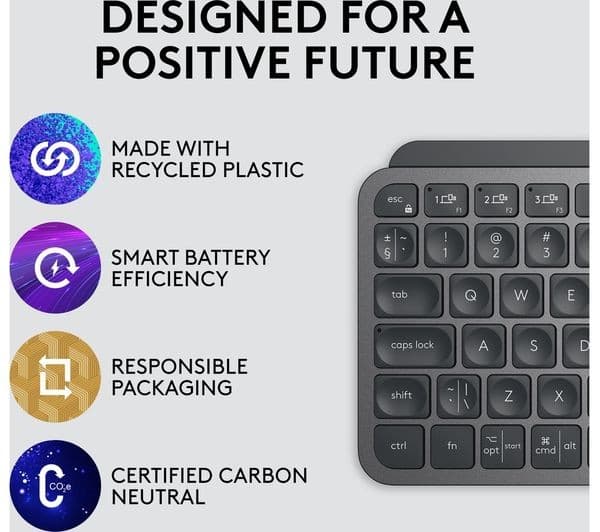 Logitech MX Keys Mini Wireless Keyboard - Graphite - Image 6
