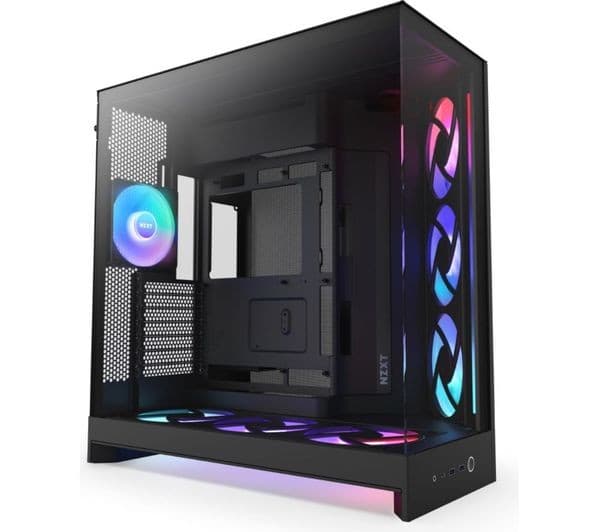 NZXT H9 Flow ATX Mid-Tower PC Case Black - Image 1