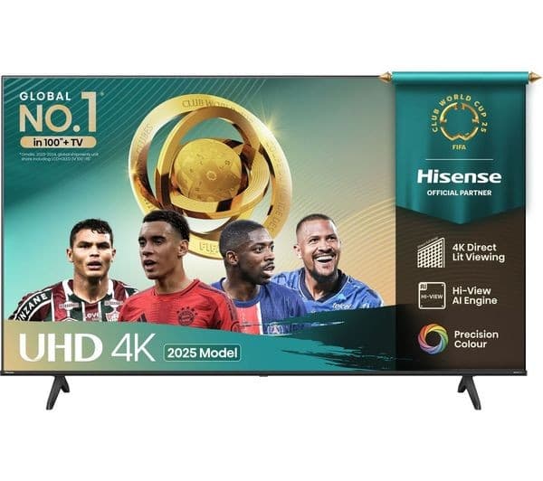 Hisense A6Q 4K UHD HDR Smart LED TV with Freely - 58-inch (58A6QTUK) - Image 1