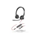 Poly Blackwire 3325 Wired USB Headset Black with 3.5mm Plug & USB-C/A Adapter - 8X221AA thumbnail 1