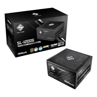 Asrock 1000W Steel Legend Sl-1000G Psu Fully Modular 80+ Gold Cybenetics Platinu - Image 1
