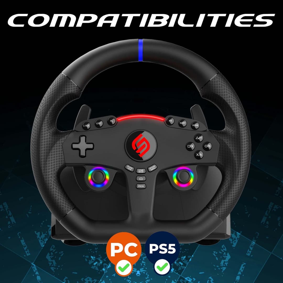 Subsonic Superdrive 270 GT5 Steering Wheel for PS5 & PC - Image 2