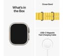 Apple Watch Ultra GPS + Cellular 49mm Titanium Case with Yellow Ocean Band thumbnail 8