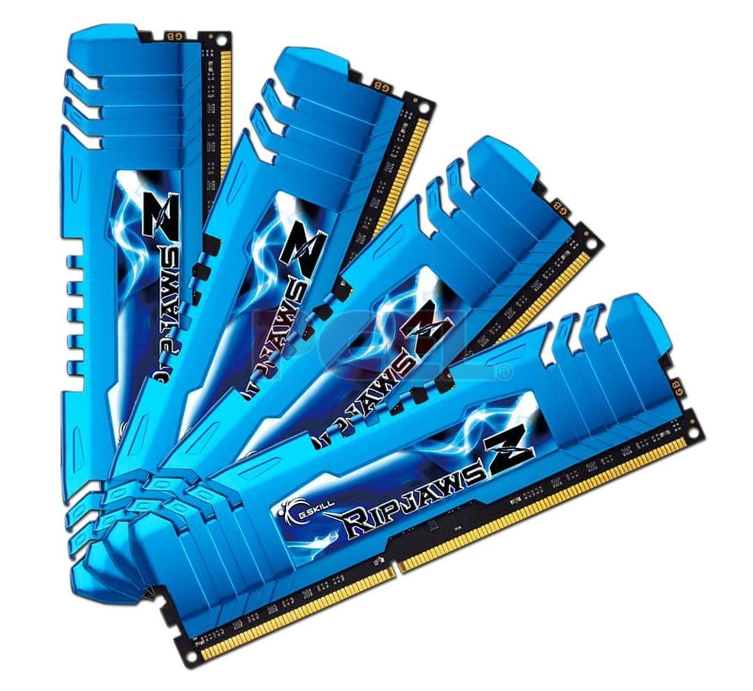 32GB G.Skill DDR3 2400MHz PC3-19200 RipjawsZ CL11 1.65V Quad Channel Memory Kit (4x 8GB) - Image 1