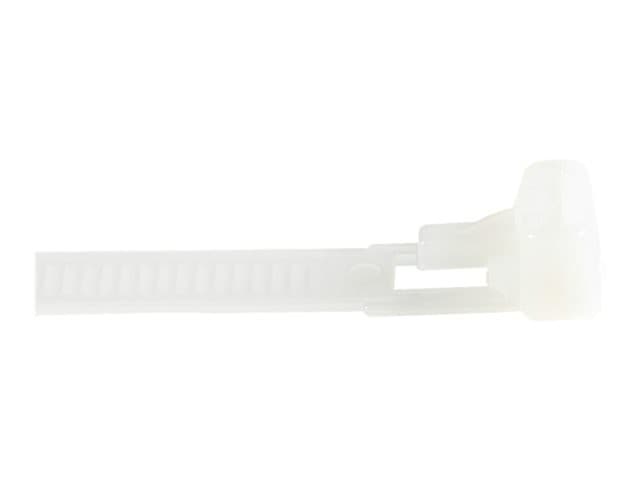 StarTech Reusable Cable Ties 20cm 100 Pack White - Image 4