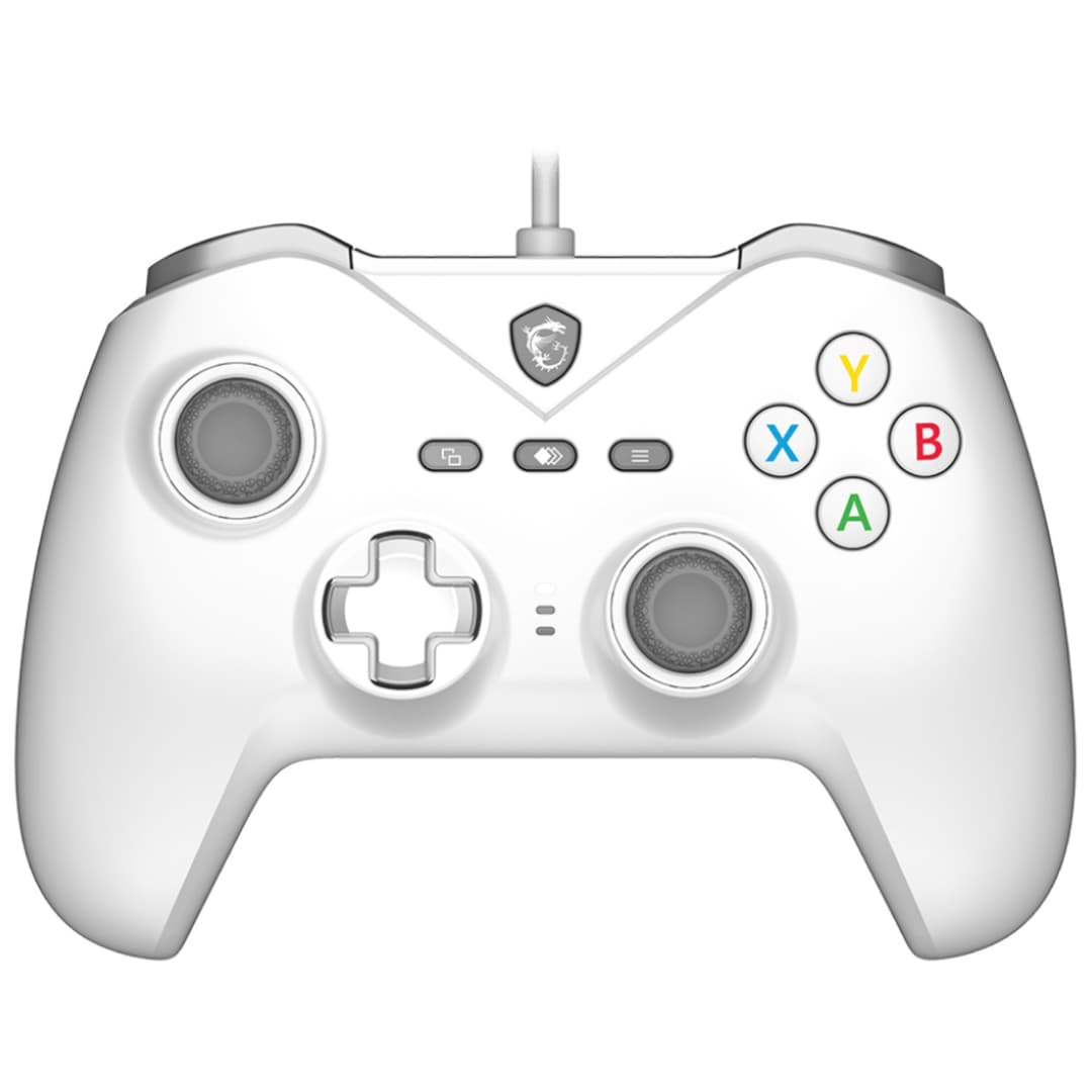 MSI FORCE GC200 Wired Gaming Controller - White - Image 1