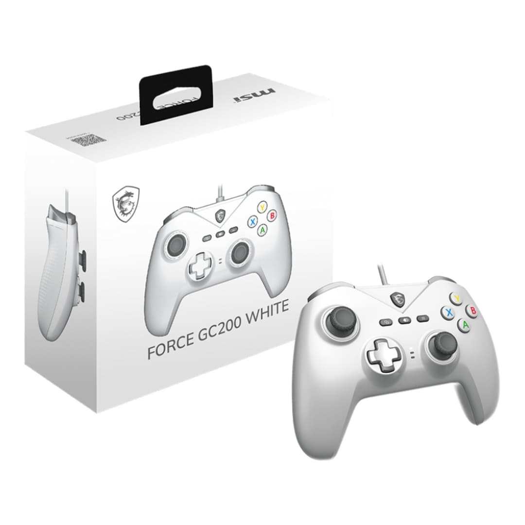 MSI FORCE GC200 Wired Gaming Controller - White - Image 2