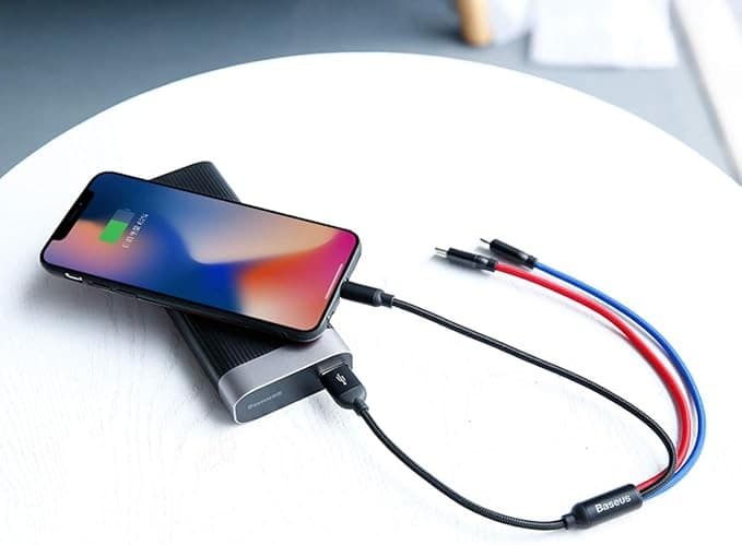 Baseus USB-A to Lightning Charging & Data Transfer Cable 2m - Black - Image 2