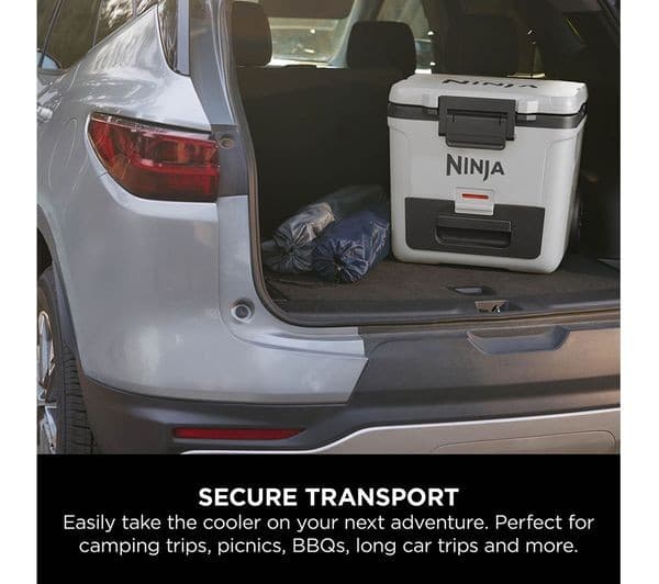 Ninja FB230UKWH FrostVault 28L Wheeled Cooler with Dry Zone - White - Image 2