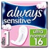 Always Sensitive Normal Ultra Sanitary Towels, 16 Pads (B00V2AZWTG)
