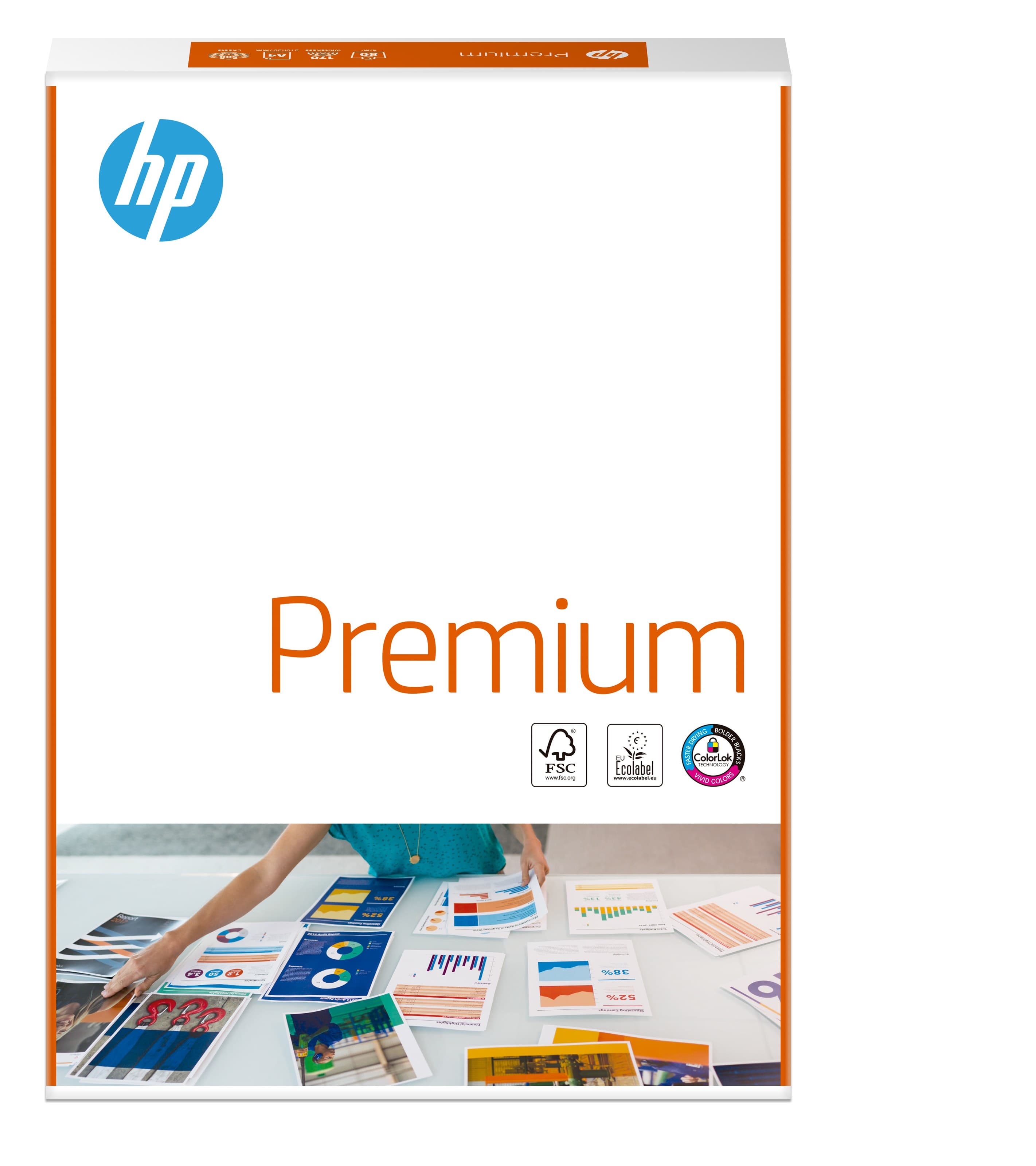 HP Premium A4 100gsm Printer Paper, White - 500 Sheets (CHPPR100X401)