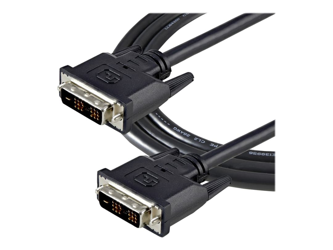 StarTech DVIDSMM2M DVI-D Single Link Cable Male to Male 2m Black - Image 1