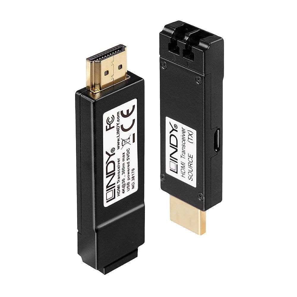 Lindy 38170 300m Fibre Optic HDMI 4K30 Extender, Transmitter & Receiver