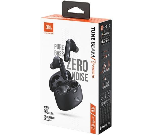 JBL Tune Beam Wireless Bluetooth Noise-Cancelling Earbuds - Black - Image 9