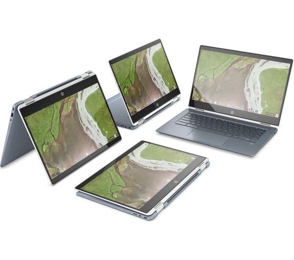 HP x360 14" 2 in 1 Chromebook - Intel® Core i3, 64 GB eMMC, White - Image 10