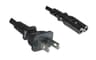 American power cord, 1.8m to