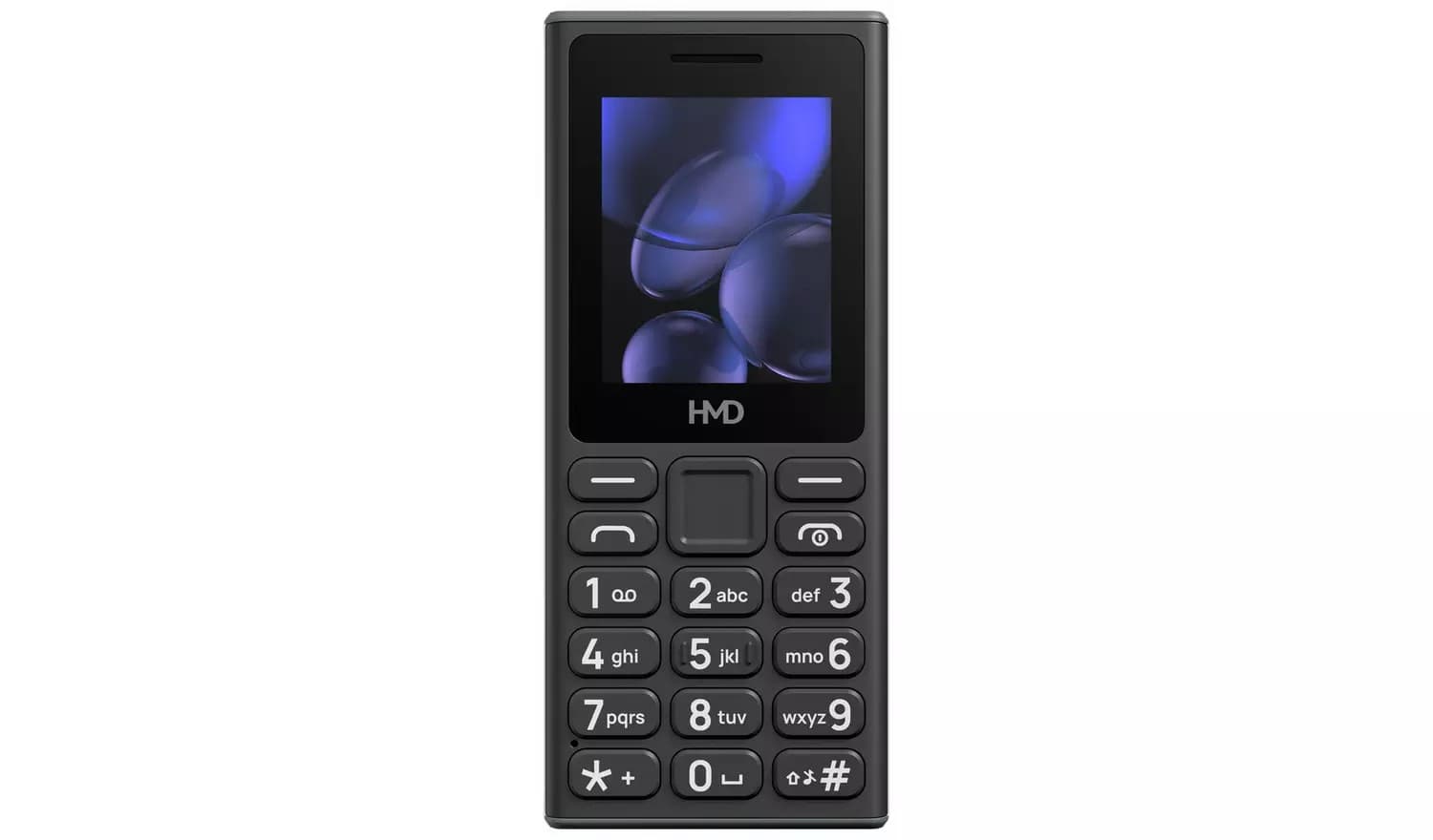 HMD 105 4G Feature Phone Dual SIM 2.4-inch Display - Black