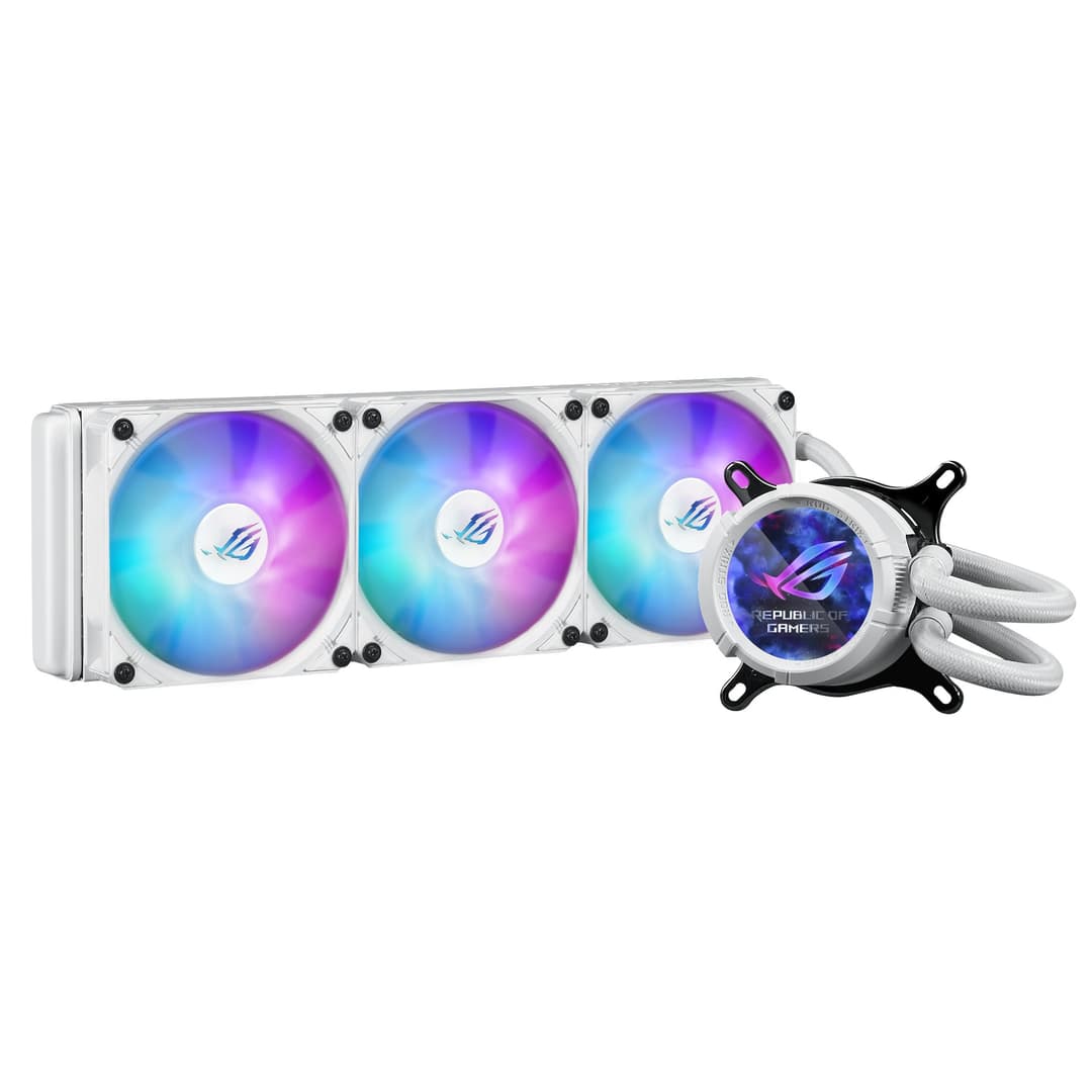 ASUS ROG Strix LC III 360 ARGB White Edition Intel/AMD AIO Liquid CPU Cooler - Image 1