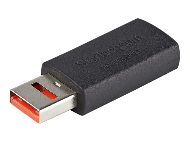 StarTech.com Secure Charging USB Data Blocker Adapter, Male to Female USB-A Charge-Only Adapter, No-Data Charge/Power-Only Adapter for Phone/Tablet, Data Blocking USB Protector Adapter - 5V, 2.4A (12 W) Max (USBSCHAAMF) - USB charge adapter - USB (power o - Image 3