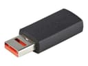 StarTech.com Secure Charging USB Data Blocker Adapter, Male to Female USB-A Charge-Only Adapter, No-Data Charge/Power-Only Adapter for Phone/Tablet, Data Blocking USB Protector Adapter - 5V, 2.4A (12 W) Max (USBSCHAAMF) - USB charge adapter - USB (power o thumbnail 3