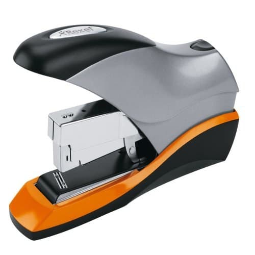 Rexel Optima 70 Low Force Heavy Duty Stapler Silver/Black - Image 2