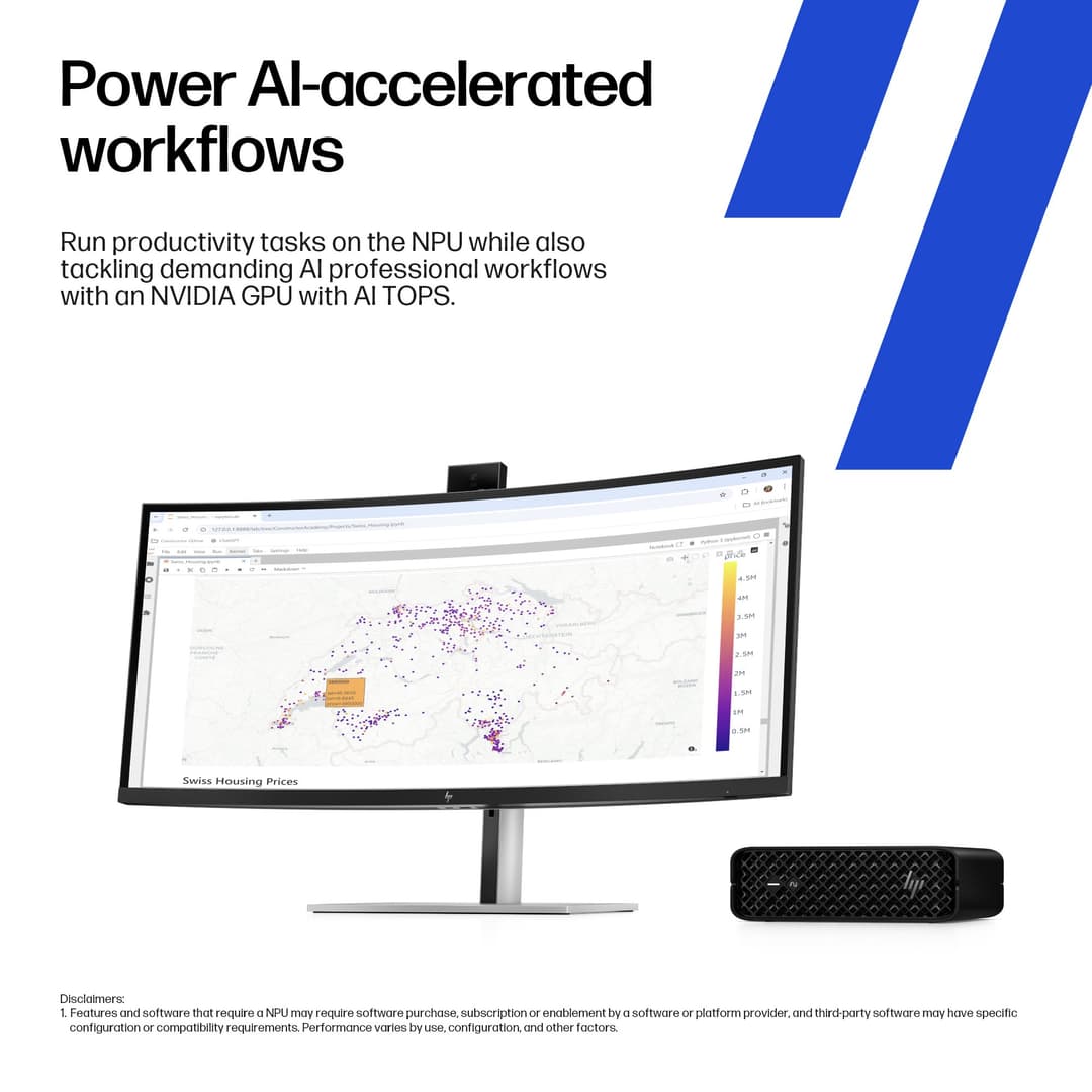 HP Z2 Mini G1i Intel® Core Ultra 9 285K 32GB RAM 1TB SSD RTX 2000 Ada Windows 11 Pro Mini PC - Image 4