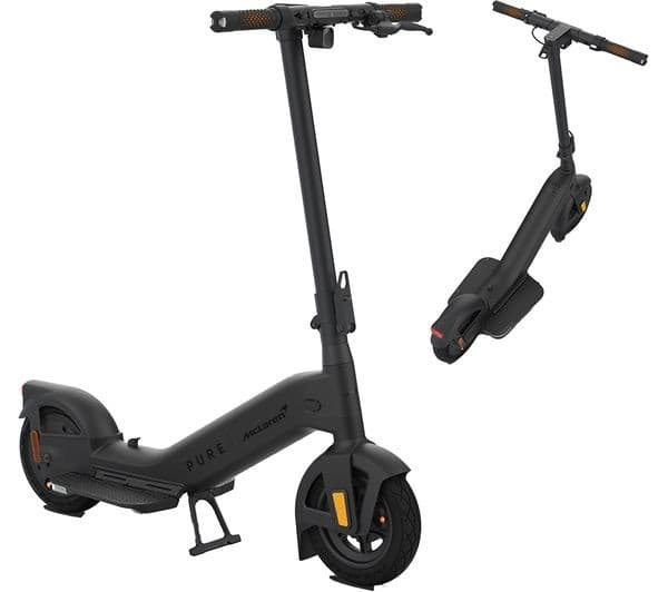 PURE ELECTRIC Pure X McLaren Special Edition Folding Electric Scooter - Black - Image 1