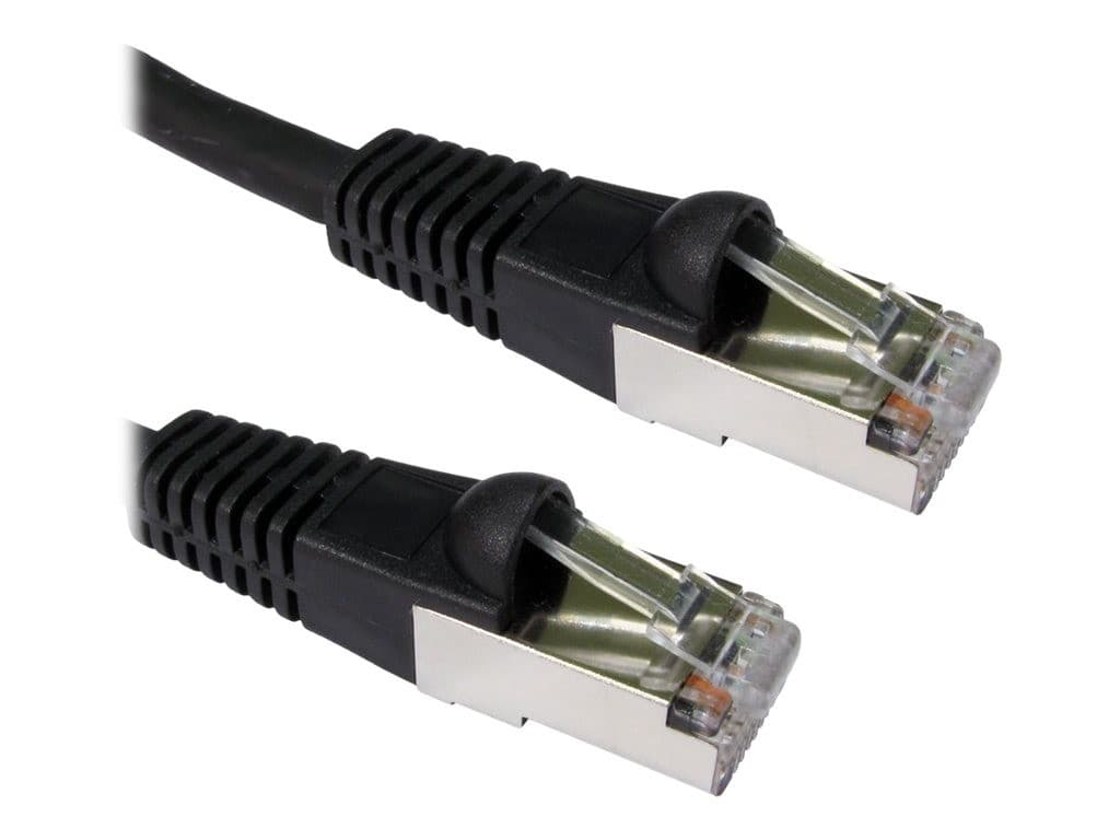 Cables Direct 2m Cat6a S/FTP Snagless Patch Cable - Black