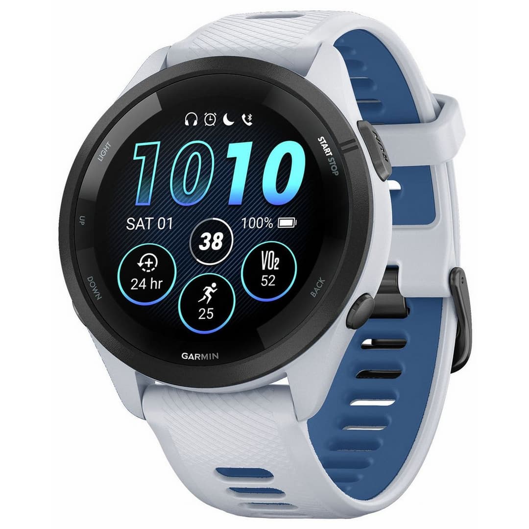Garmin Forerunner 265 46mm Running Smart Watch - Whitestone - Image 1
